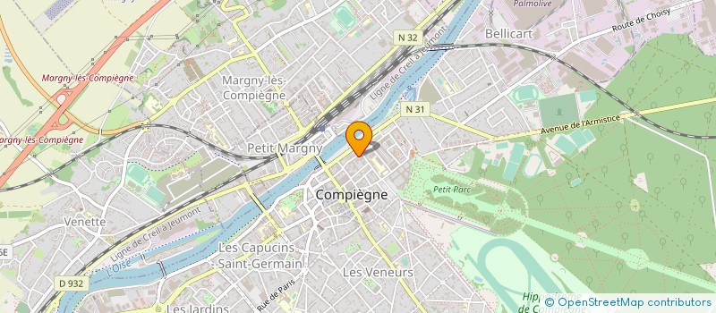 localisation de l'entreprise S.C.I 6 PLACE DU GENERALE DE GAULLE  COMPIEGNE