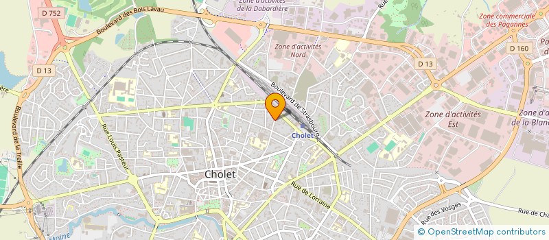 localisation de l'entreprise S.C.I. 77 à CHOLET