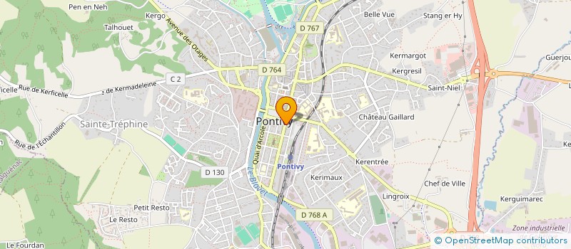 localisation de l'entreprise S.C.I. 81 RN  PONTIVY