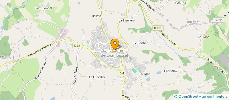 localisation de l'entreprise S.C.I. A.B.G.A.  SAINT-LAURENT-DE-CHAMOUSSET