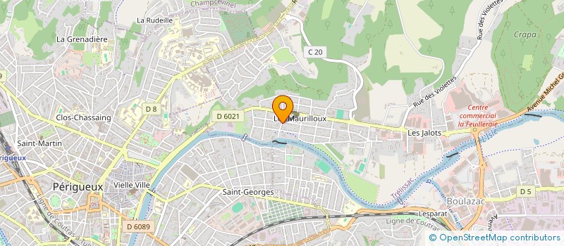 localisation de l'entreprise S.C.I. A.D.M 2  TRELISSAC