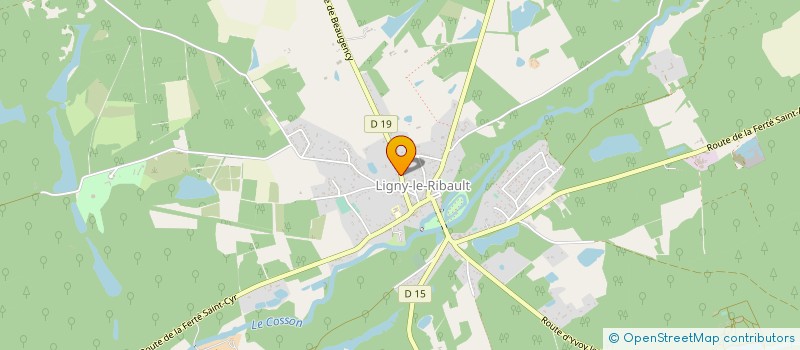 localisation de l'entreprise S.C.I. A DOM à LIGNY-LE-RIBAULT