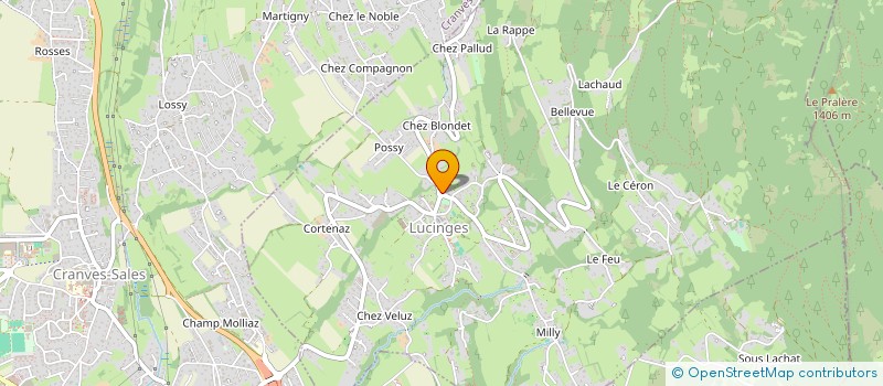 localisation de l'entreprise S.C.I A.F.A.L  LUCINGES