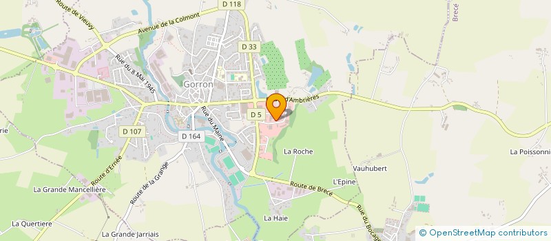 localisation de l'entreprise S.C.I. A.F.C.  GORRON