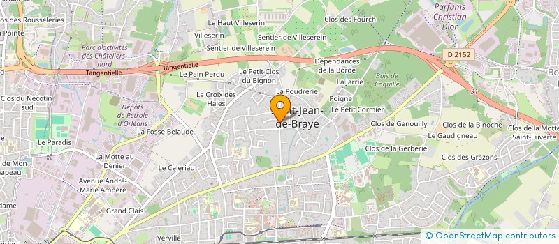 localisation de l'entreprise S.C.I A.L.G.M.  SAINT-JEAN-DE-BRAYE