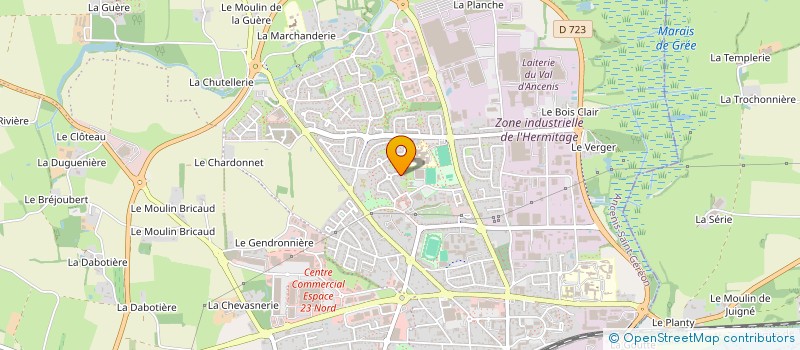 localisation de l'entreprise S.C.I. A.L.J.  ANCENIS-SAINT-GEREON