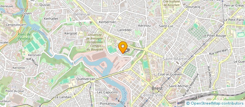 localisation de l'entreprise S.C.I. A.L.T.A.  BREST