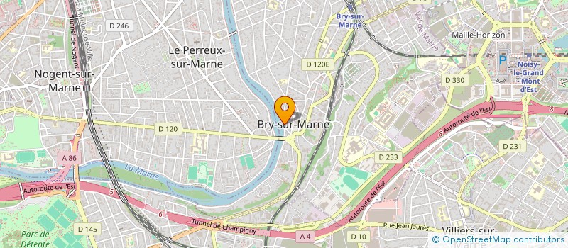 localisation de l'entreprise S.C.I. A.M.  BRY-SUR-MARNE