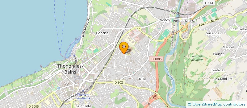 localisation de l'entreprise S.C.I. A.M.C. à THONON-LES-BAINS
