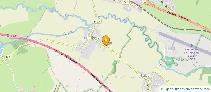 localisation de l'entreprise S.C.I A.T.N.  HAUDRECY