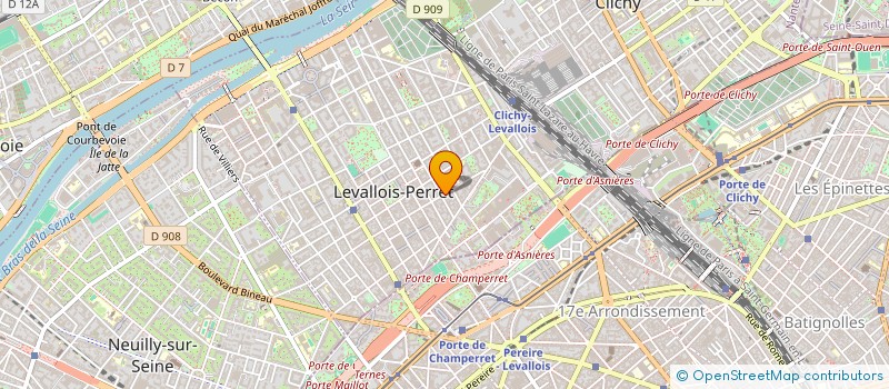 localisation de l'entreprise S.C.I. A TROIS à LEVALLOIS-PERRET