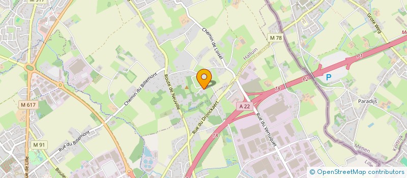 localisation de l'entreprise S.C.I. A.V.D SCI FAMILIALE  HALLUIN