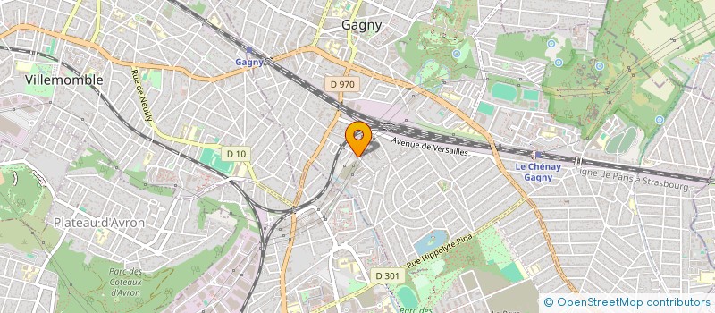 localisation de l'entreprise S.C.I A2S IMMO à GAGNY