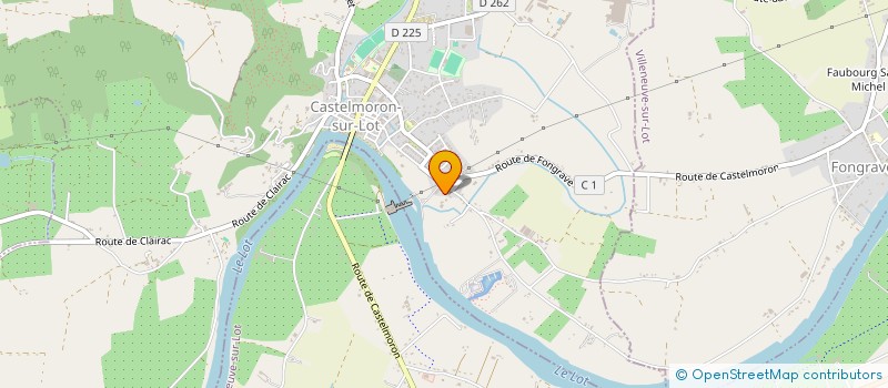 localisation de l'entreprise S.C.I. A2T  LE TEMPLE-SUR-LOT