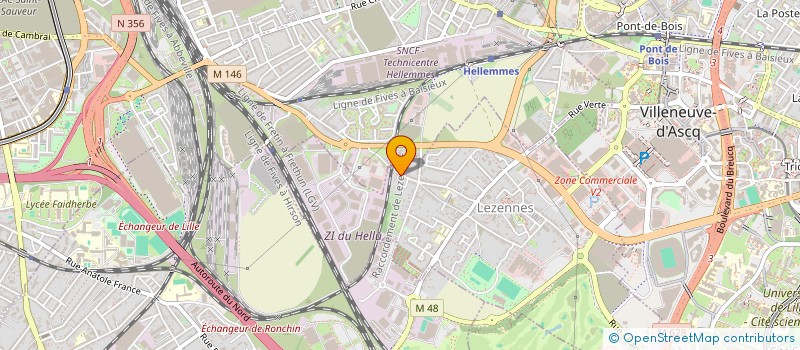 localisation de l'entreprise S.C.I. AAD SAINT QUENTIN à LEZENNES