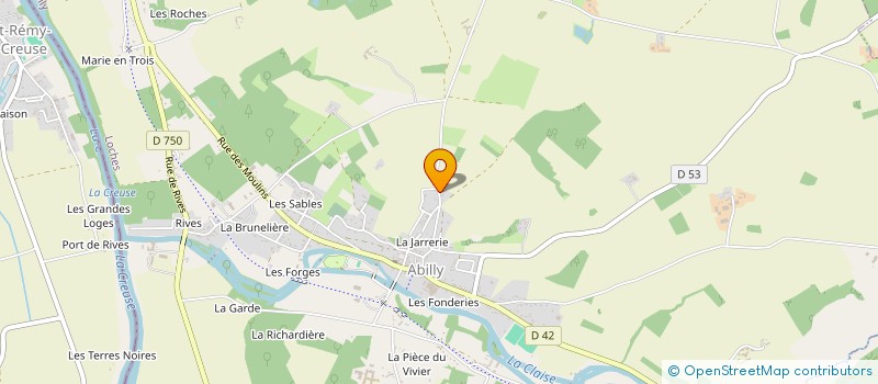 localisation de l'entreprise S.C.I ABJ  ABILLY