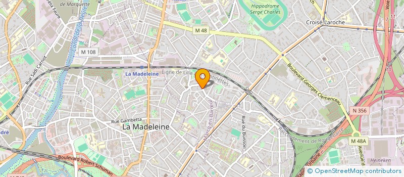 localisation de l'entreprise S.C.I. ABONDANCE à MARCQ-EN-BARŒUL