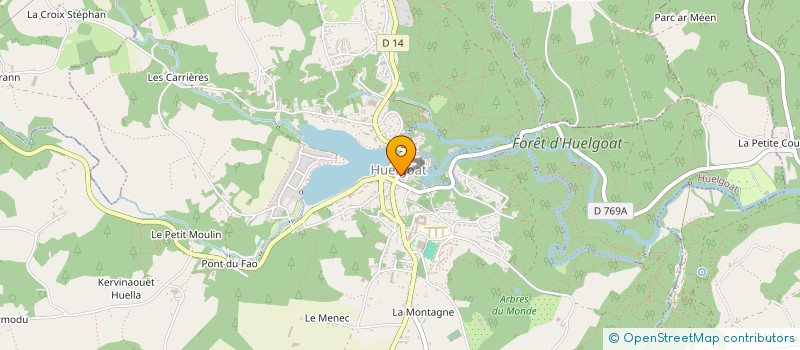 localisation de l'entreprise S.C.I. ADRIPAT  HUELGOAT