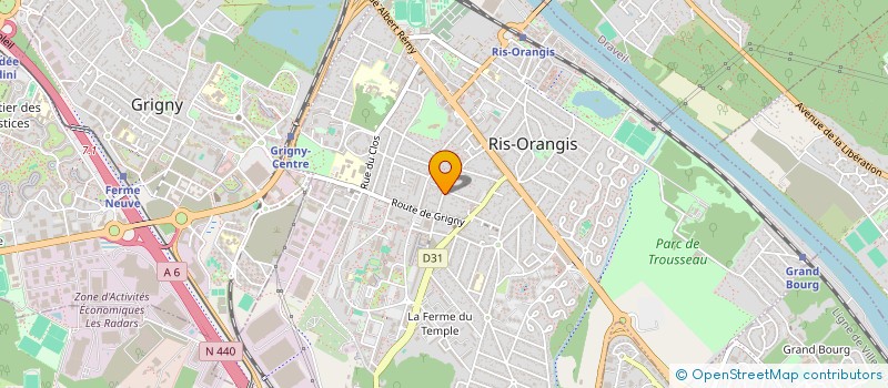 localisation de l'entreprise S.C.I. AF à RIS-ORANGIS