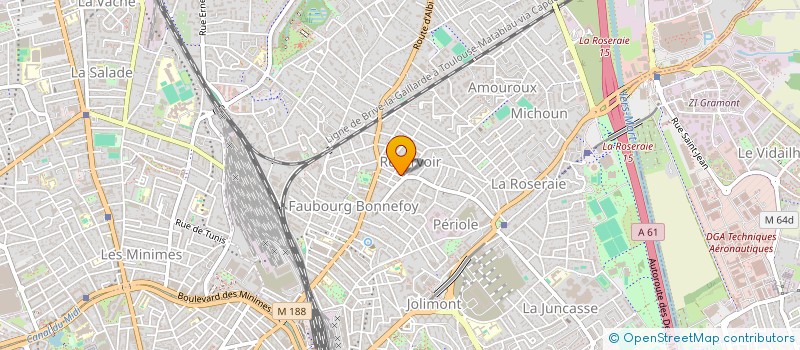 localisation de l'entreprise S.C.I. AGAPE à TOULOUSE