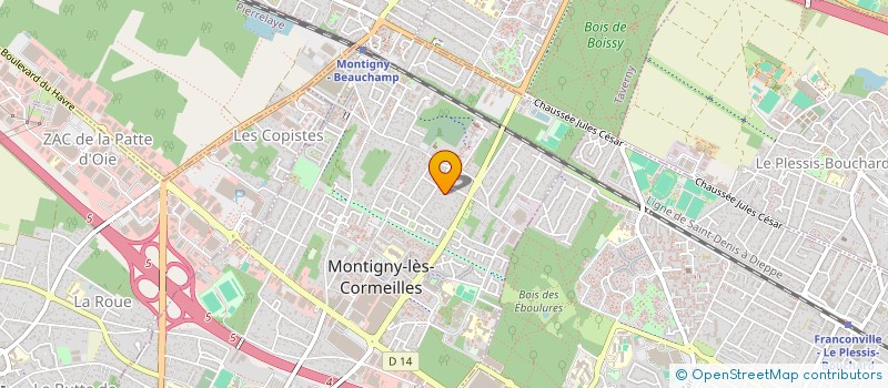 localisation de l'entreprise S.C.I. AHSAN  MONTIGNY-LES-CORMEILLES