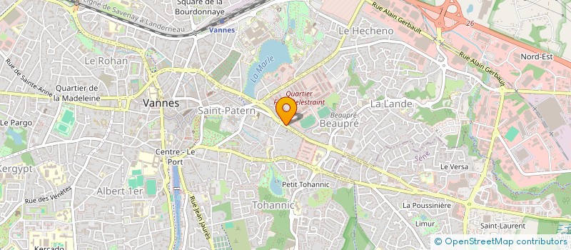 localisation de l'entreprise S.C.I. AIT2 à VANNES