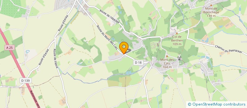 localisation de l'entreprise S.C.I. AJ ROHART  GODEWAERSVELDE