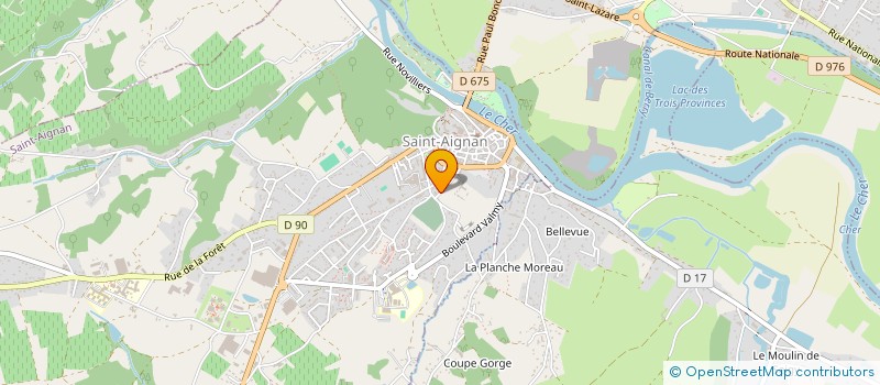localisation de l'entreprise S.C.I. AJC 41 à SAINT-AIGNAN