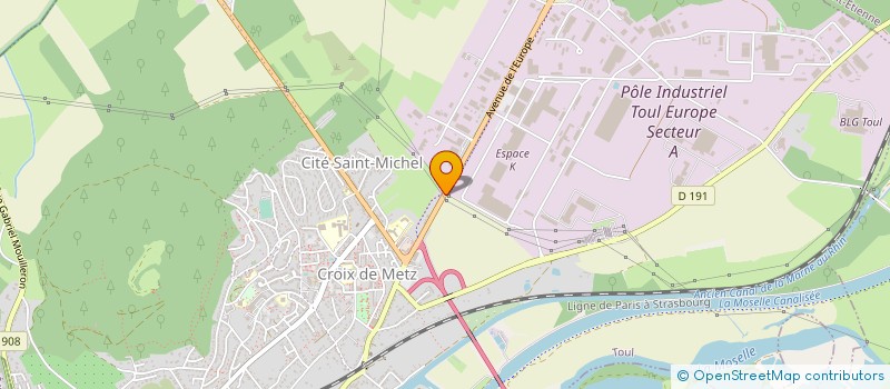 localisation de l'entreprise S.C.I. AJL  TOUL