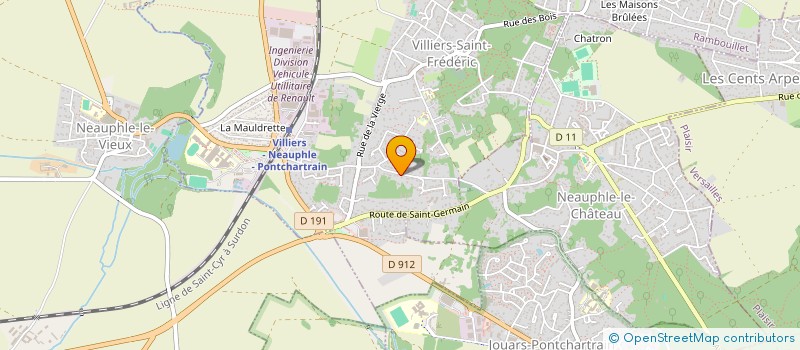 localisation de l'entreprise S.C.I. AJSC  VILLIERS-SAINT-FREDERIC