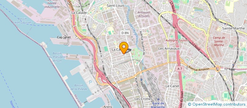 localisation de l'entreprise S.C.I AKIMED à MARSEILLE