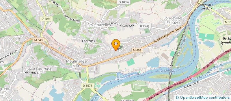 localisation de l'entreprise S.C.I AKJS LES PEUPLIERS  SCY-CHAZELLES