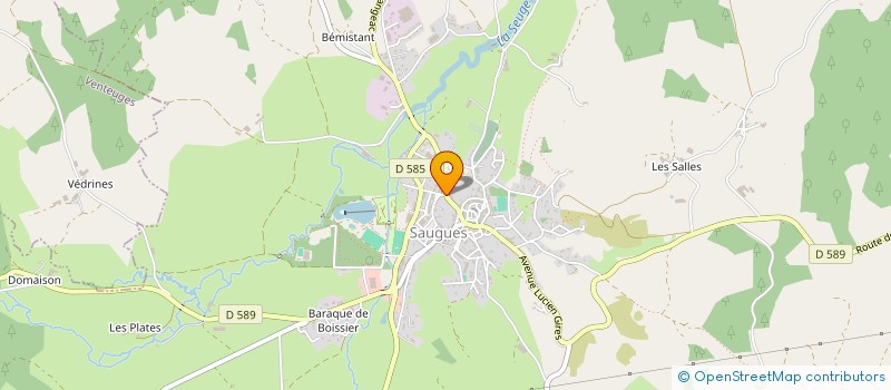 localisation de l'entreprise S.C.I ALBARET PIERROT  SAUGUES