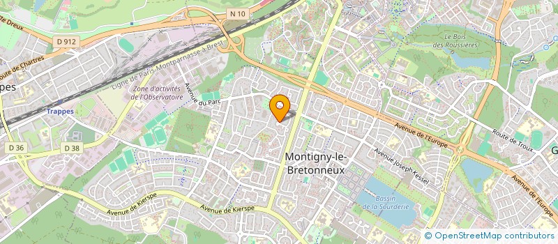 localisation de l'entreprise S.C.I ALBATROS  MONTIGNY-LE-BRETONNEUX