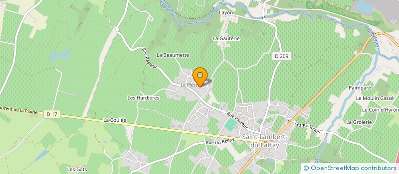 localisation de l'entreprise S.C.I. ALFA  VAL-DU-LAYON