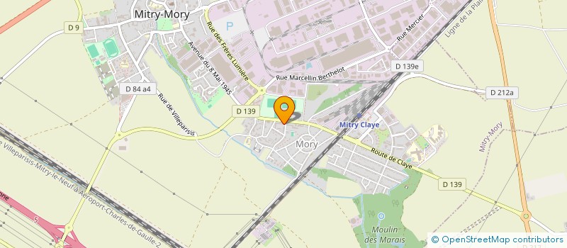 localisation de l'entreprise S.C.I ALIYAMIN à MITRY-MORY
