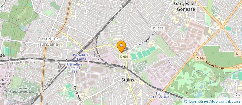 localisation de l'entreprise S.C.I ALKAM à STAINS