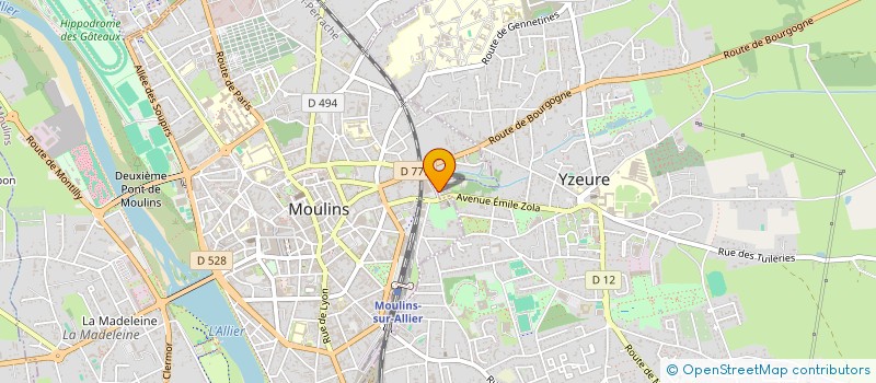 localisation de l'entreprise S.C.I. ALPHI  YZEURE