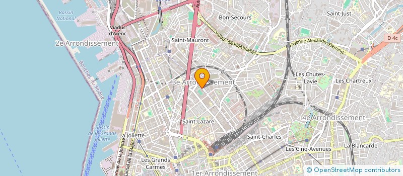 localisation de l'entreprise S.C.I. AM NATIONAL  MARSEILLE