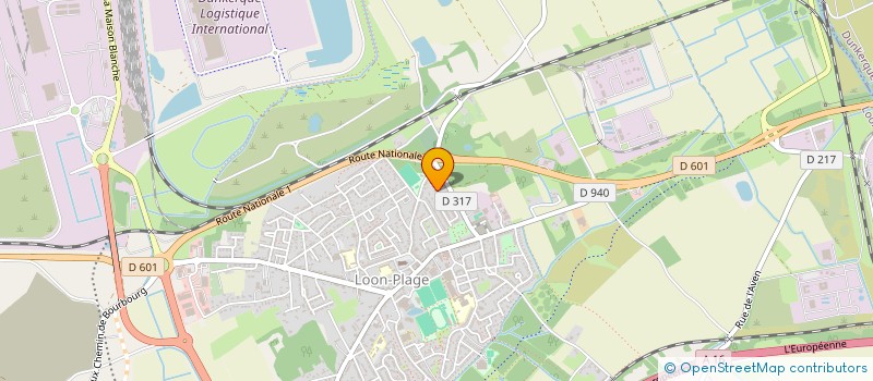 localisation de l'entreprise S.C.I. AMADEUS  LOON-PLAGE