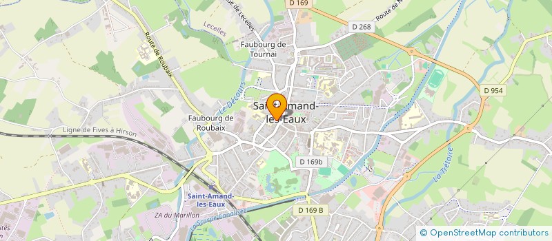 localisation de l'entreprise S.C.I. AMANDINOISE - ACHBAD  SAINT-AMAND-LES-EAUX