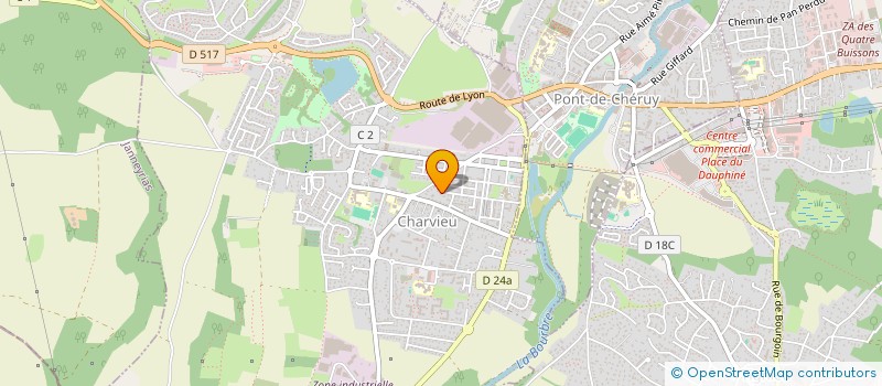 localisation de l'entreprise S.C.I AMB  CHARVIEU-CHAVAGNEUX