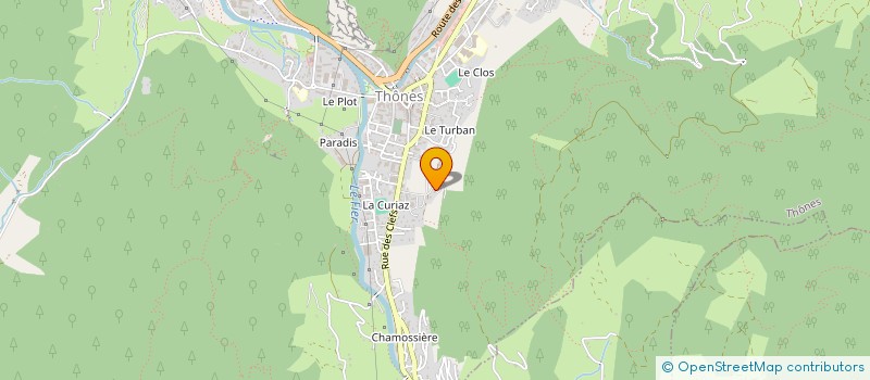 localisation de l'entreprise S.C.I. AMBRUNS à THONES
