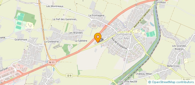 localisation de l'entreprise S.C.I. AMELIE  DOMPIERRE-SUR-MER