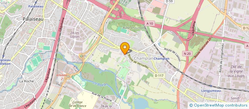 localisation de l'entreprise S.C.I AMETO  CHAMPLAN