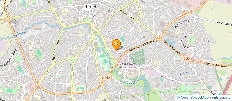 localisation de l'entreprise S.C.I. AMJ  CHOLET