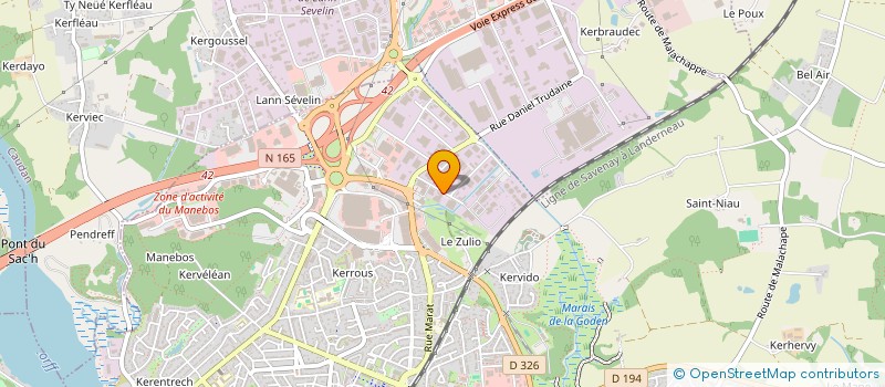 localisation de l'entreprise S.C.I AMPERE 183  LANESTER