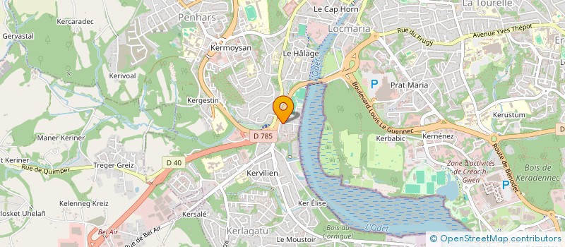 localisation de l'entreprise S.C.I. AN THOMIC  QUIMPER