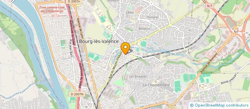 localisation de l'entreprise S.C.I ANDLOR  BOURG-LES-VALENCE