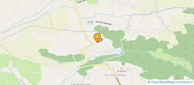 localisation de l'entreprise S.C.I. ANELIZ ET FAB  LES TOURREILLES